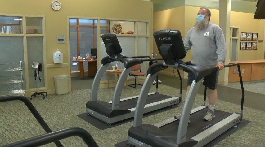 Bob Stapleton on treadmill